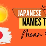 Japanese Names That Mean Sun